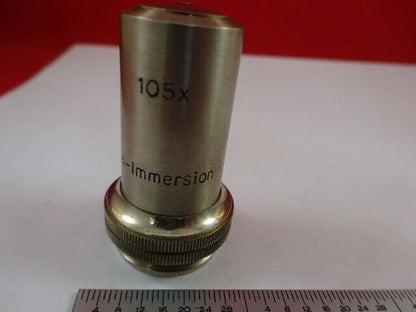 UNKNOWN MAKER IMMERSION OBJECTIVE 105X MICROSCOPE PART OPTICS AS IS &33-A-107