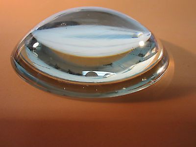 OPTICAL LARGE CONVEX LENS [some blemishes] LASER OPTICS BIN#13