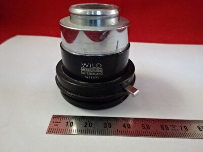 WILD SWISS CONDENSER IRIS BRIGHTFIELD OPTICS MICROSCOPE PART AS IS &94-A-05