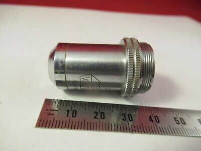 LEITZ GERMANY MICROSCOPE PART OBJECTIVE LENS 10X /170 OPTICS AS PICTURED 8-A-26