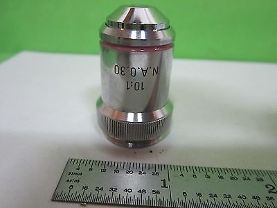 MICROSCOPE PART OBJECTIVE ROLYN GERMANY 10X OPTICS AS IS BIN#T5-30