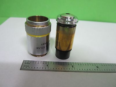 FOR PARTS MICROSCOPE OBJECTIVE LEITZ NPL FLUOR 10X GERMAN OPTICS AS IS BIN#T1-35