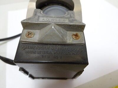 FOR PARTS MICROSCOPE LAMP AO AMERICAN ILLUMINATOR AS PICTURED AS IS BIN#J6-A-01