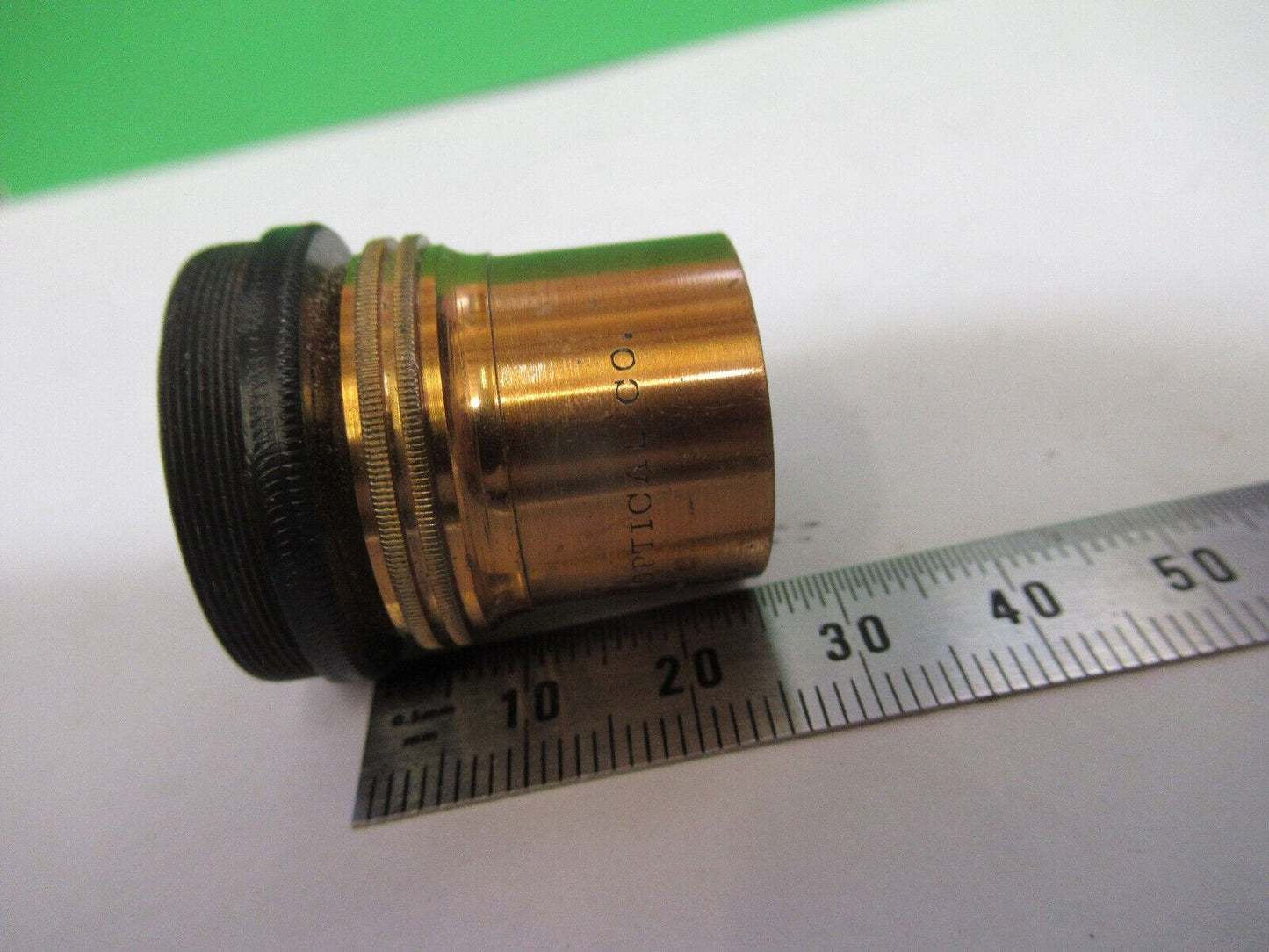 ANTIQUE BRASS BAUSCH LOMB POL POLARIZER MICROSCOPE PART AS PICTURED &83-FT-09