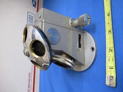 UNITRON JAPAN NOSEPIECE BLOCK ASSEMBLY MICROSCOPE PART AS PICTURED &S1-A-10