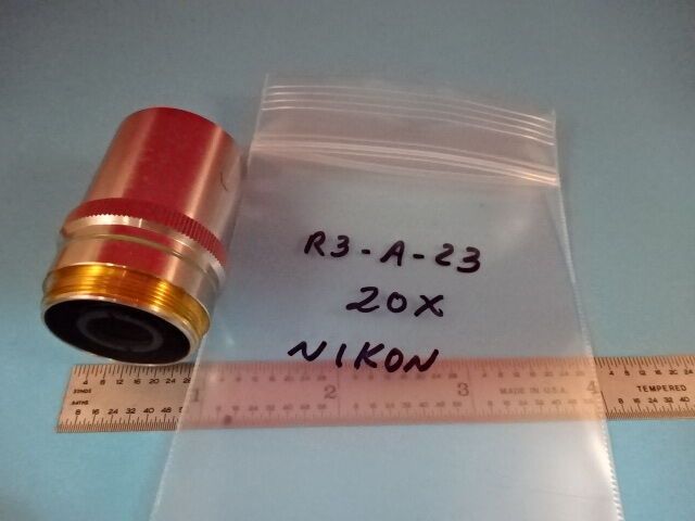 NIKON JAPAN BD OBJECTIVE 20X 210/0 MICROSCOPE PART OPTICS &R3-A-23