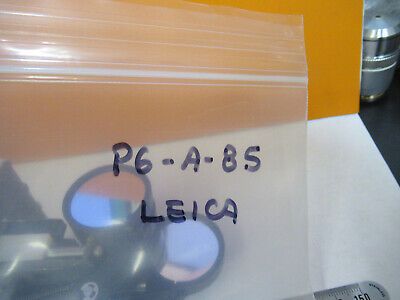 LEICA DMR GERMANY FILTER ASSEMBLY SET MICROSCOPE PART AS PICTURED #P6-A-85