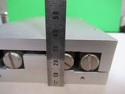 ALM HUGE 6" BY 4" LINEAR SLIDE POSITIONING FIXTURE OPTICS AS PICTURED &Z9-A-41