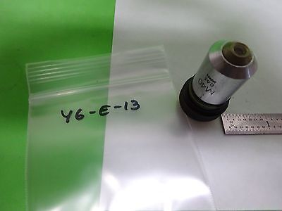 MICROSCOPE PART OBJECTIVE OLYMPUS M40 40X [fair] OPTICS AS IS BIN#Y6-E-13