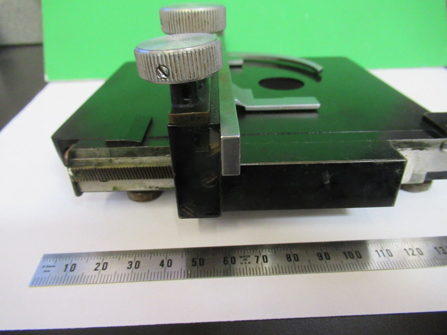 BAUSCH LOMB VINTAGE STAGE TABLE XY MICROSCOPE PART AS PICTURED &W4-A-71