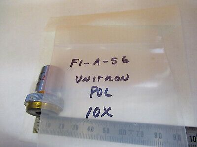 UNITRON JAPAN POL MPS P10X OBJECTIVE LENS MICROSCOPE PART AS PICTURED &F1-A-56