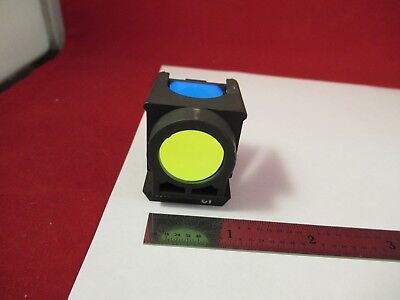 LEICA DMR GERMANY 513808 FILTER I3 FLUORESCENT OPTICS MICROSCOPE PART &6-A-80