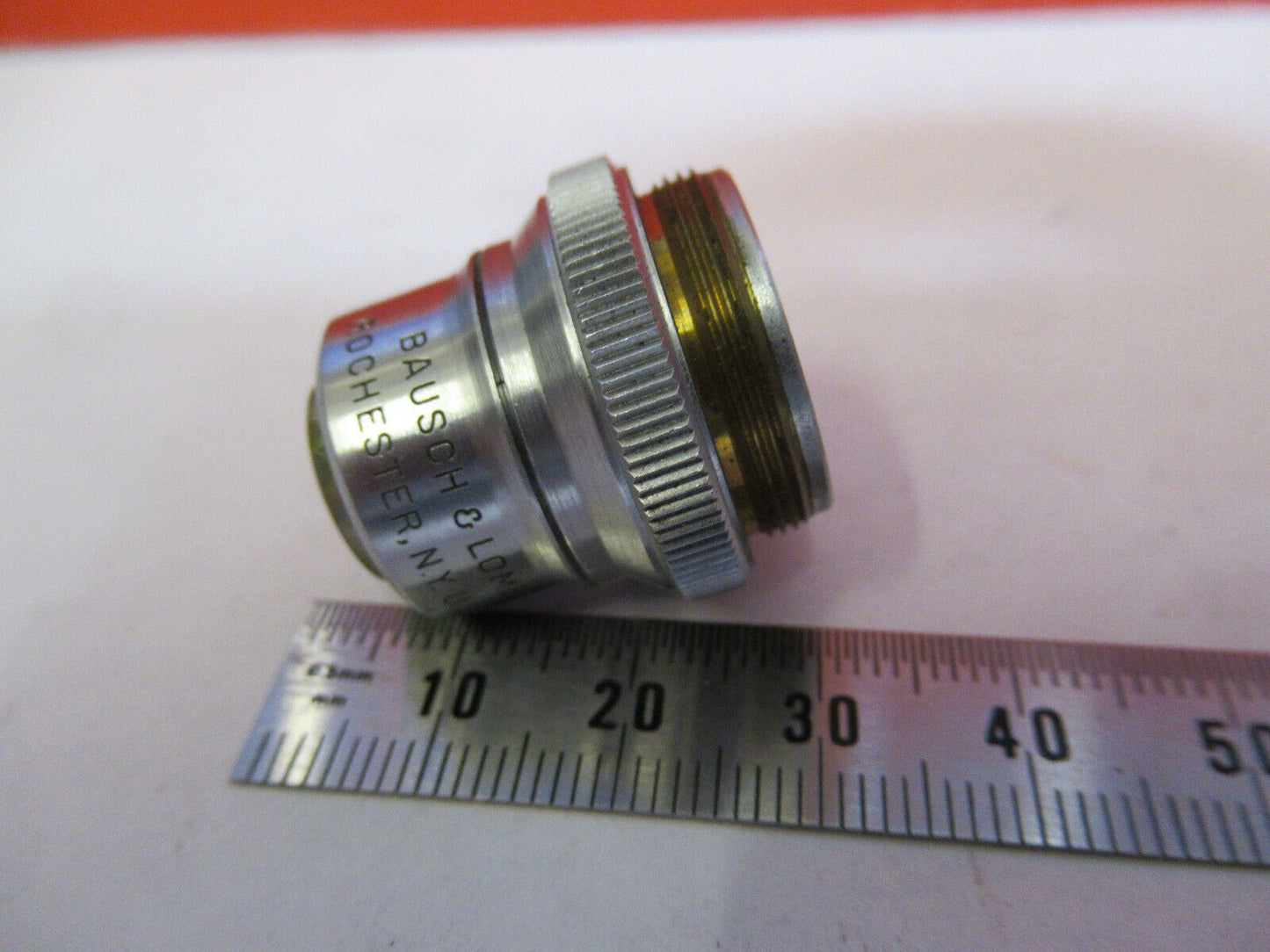 BAUSCH LOMB 6X 22.7mm OBJECTIVE LENS OPTICS MICROSCOPE PART AS PICTURED &Q3-B-48