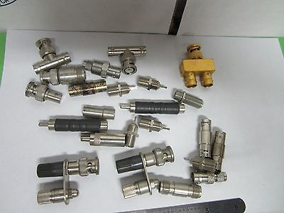 LOT 22 EA CONNECTOR ADAPTORS ETC BNC N RF MICROWAVE FREQUENCY BIN#F3-70