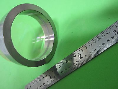 OPTICAL BI CONVEX LENS MIL SPEC LASER OPTICS some scratches] rare glass BN#40-79