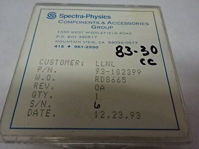 SPECTRA PHYSICS DICHROIC COATED CONCAVE LENS OPTICAL OPTICS AS PICTURED &83-30