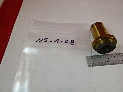 MICROSCOPE PART ANTIQUE BRASS OBJECTIVE CARL ZEISS JENA 90X OPTICS AS IS N5-A-08