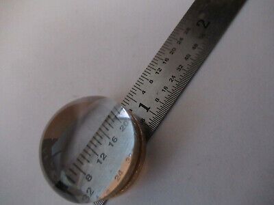 OPTICAL THICK PLANO CONVEX DOME RARE OPTICS AS PICTURED &F4-A-63