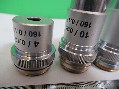 ASSORTED OBJECTIVES LENSES OPTICS LOT MICROSCOPE PART AS PICTURED Z1-A-62