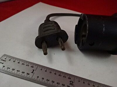 FOR PARTS MICROSCOPE SPARE LAMP CORD ILLUMINATOR UNKNOWN MAKER AS IS #R6-B-38