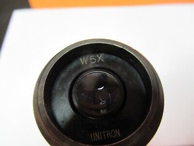 UNITRON JAPAN W5X EYEPIECE OCULAR OPTICS MICROSCOPE PART AS PICTURED &W8-A-22