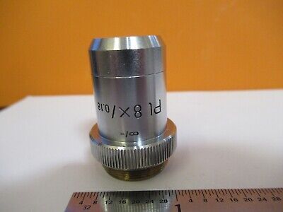 LEITZ WETZLAR OBJECTIVE PL 8X INFINITY OPTICS MICROSCOPE AS PICTURED &5M-A-13