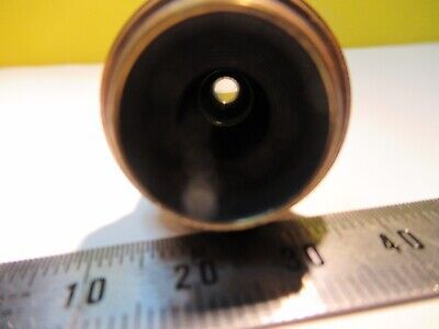 ANTIQUE BRASS OBJECTIVE BAUSCH LOMB 1/12 OPTICS MICROSCOPE as pictured &14-C-02