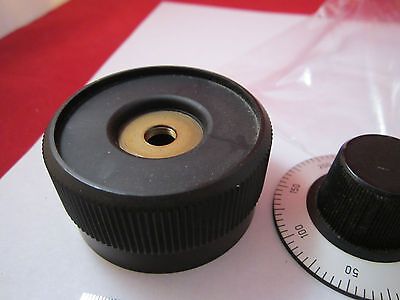 LOT 2 EA OPTICAL MICROSCOPE PART KNOBS ZEISS GERMANY OPTICS BIN#3C ii