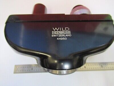 WILD M20 SWISS BINOCULAR HEAD OPTICS MICROSCOPE PART AS PICTURED &A9-A-110