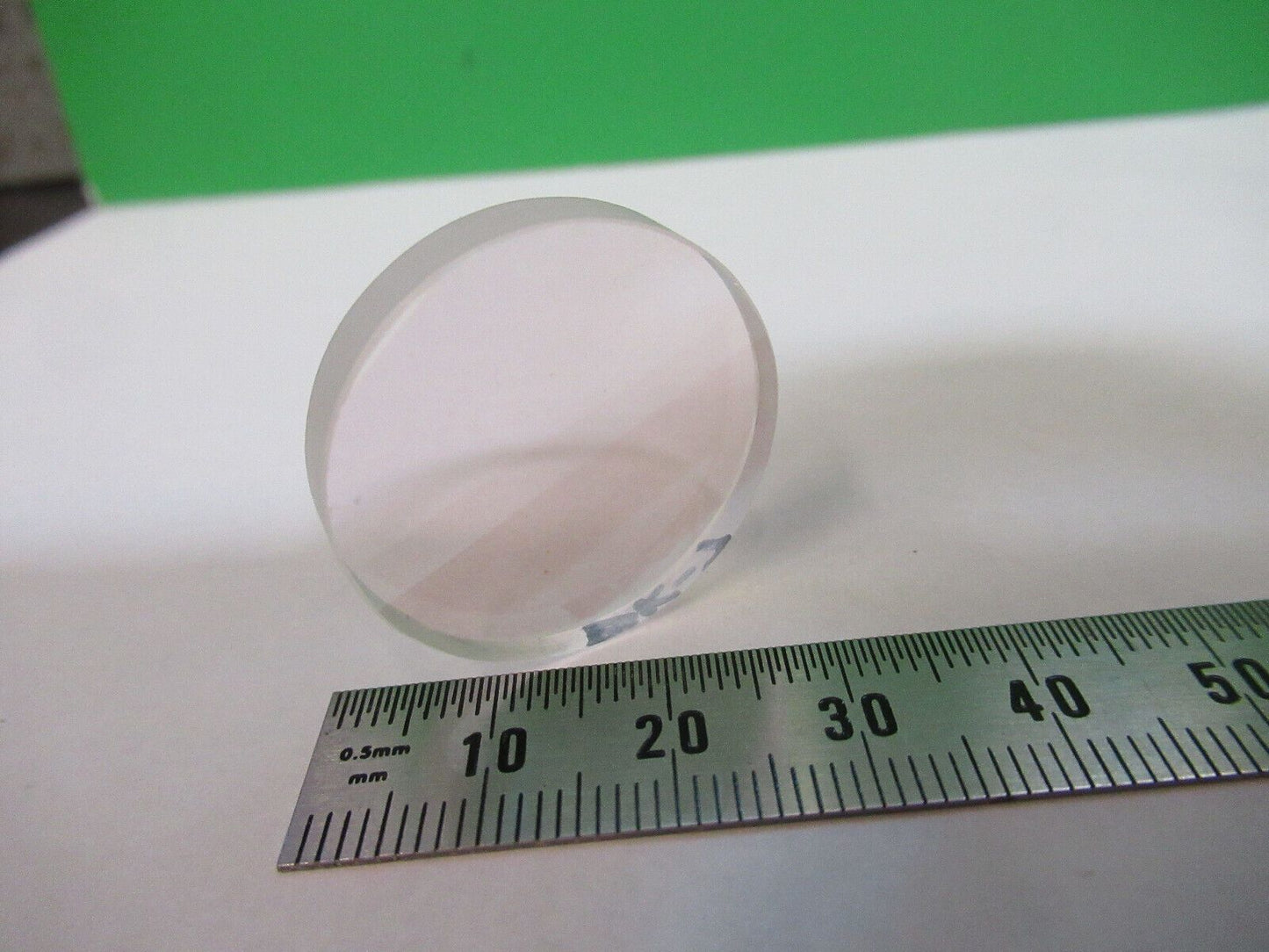 OPTICAL FLAT BK7 GLASS COATED LENS OPTICS AS PICTURED Z5-C-34