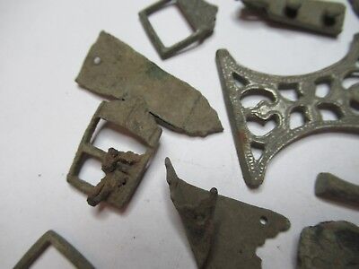 ANTIQUE BRASS BRONZE LOT MEDIEVAL ??? from EUROPE BOG FIND AS PICTURED &3-DT-11