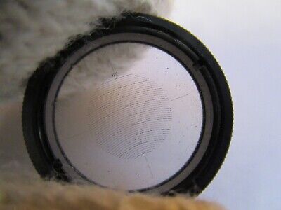 OPTICAL RETICLE GRATICULE MEASURING RARE MICROSCOPE PART AS PICTURED &19-B-34