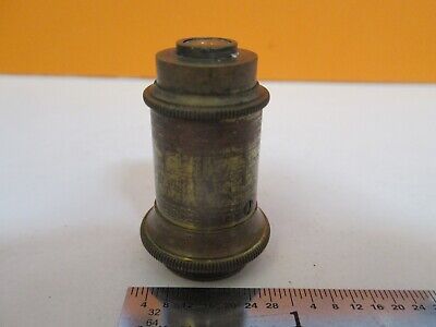 ANTIQUE BRASS OBJECTIVE MICROSCOPE PART AS PICTURED &7B-B-86