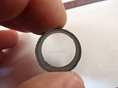 MICROSCOPE PART RETICLE MICROMETER FOR EYEPIECE OPTICS AS IS B#U3-B-20