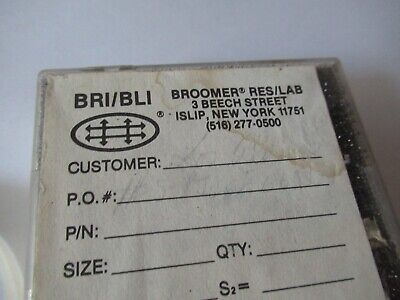 OPTICAL BROOMER LAB UV LENS OPTICS AS PICTURED &19-B-30