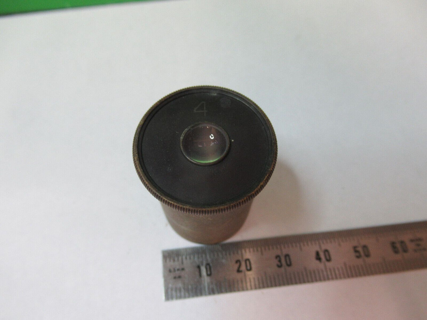 ERNST LEITZ GERMANY EYEPIECE "4" OPTICS MICROSCOPE  PART AS PICTURED #H9-C-24