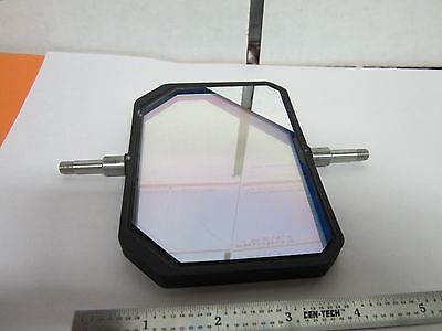 OPTICAL COATED MIRROR FILTER ROTATING MIL SPEC LASER OPTICS BIN#B5-D-92