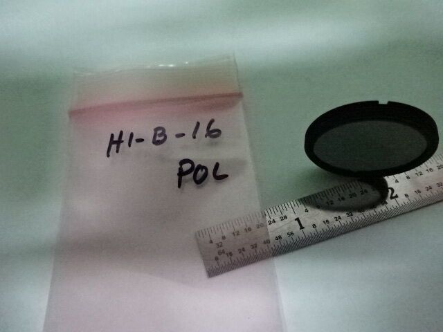 MICROSCOPE PART POLARIZER POL FAIR CONDITION FILTER OPTICS AS IS #H1-B-16