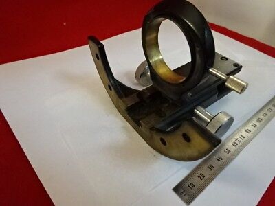 WILD HEERBRUGG SWISS M20 BRASS CONDENSER HOLDER MICROSCOPE HEAVY PART &90-B-43