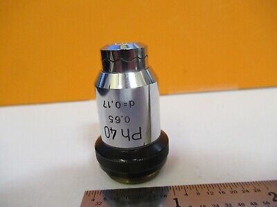 WILD SWISS 40X PH OBJECTIVE PHASE MICROSCOPE PART OPTICS as pictured &8M-A-81