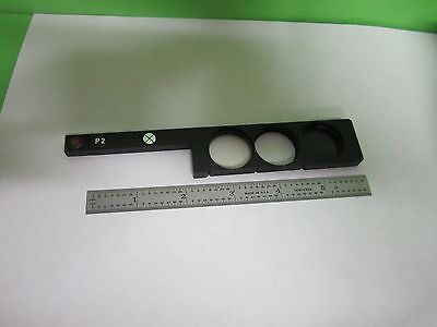 MICROSCOPE PART SLIDE FILTER OPTICS AS IS BIN#N3-D-08