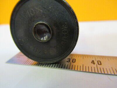 ERNST LEITZ ANTIQUE GERMANY EYEPIECE 10X MICROSCOPE PART AS PICTURED &H1-B-24