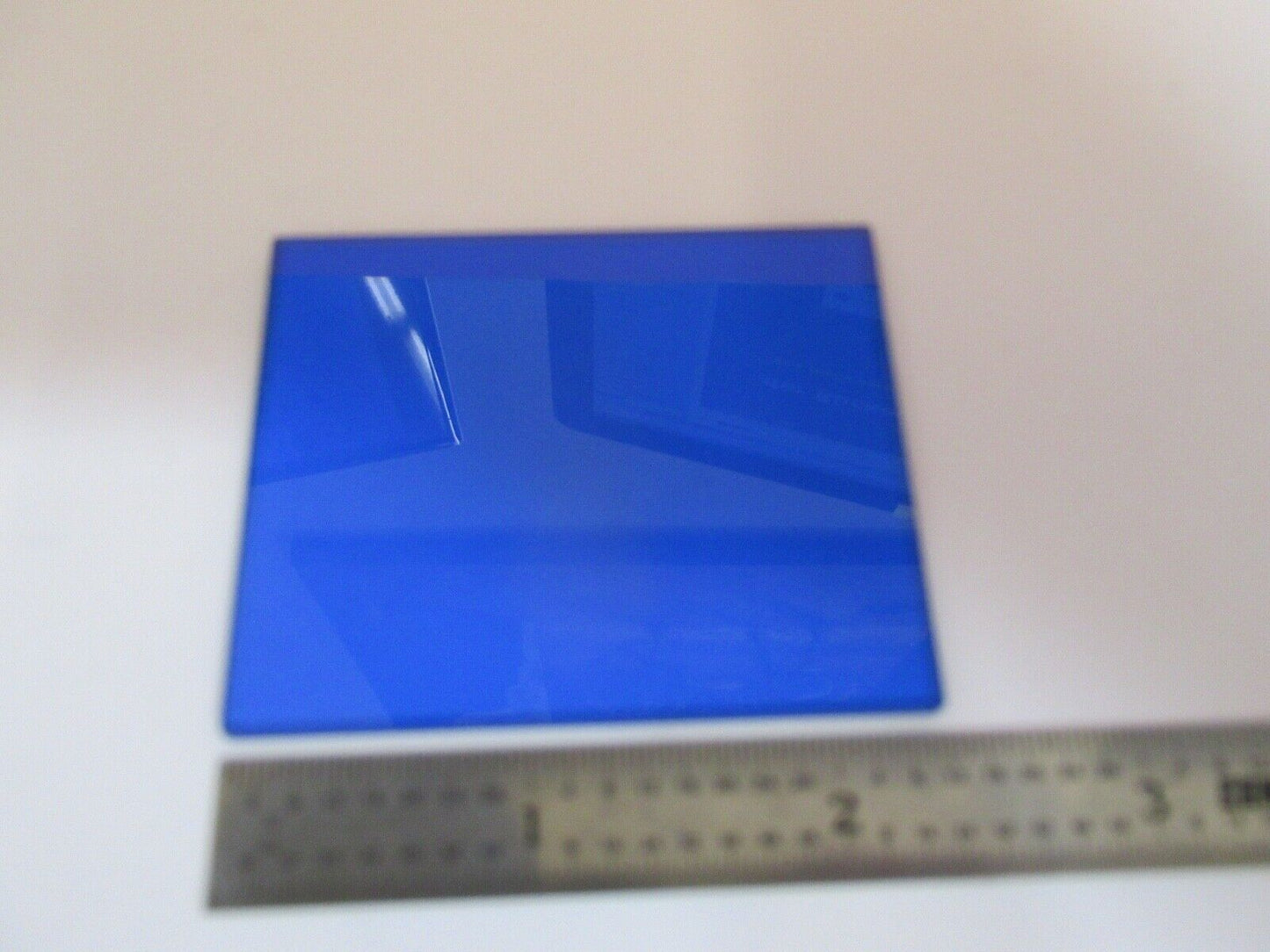 ZEISS GERMANY BLUE GLASS FILTER OPTICS MICROSCOPE PART AS PICTURED &A5-A-70