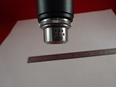 OPTICAL  PORTABLE MICROSCOPE 10X EYEPIECE 6.5X OBJECTIVE OPTICS AS IS #67-A-01