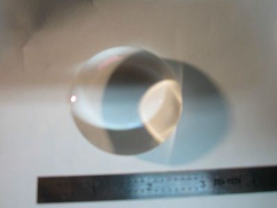 OPTICAL BI CONVEX LENS FL 50.8 mm  LASER OPTICS BIN#10-11