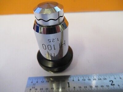 WILD HEERBRUGG SWISS PHASE PH 100X OBJECTIVE MICROSCOPE PART AS PICTURED G1-A-41