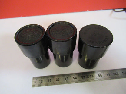 LOT ANTIQUE  OBJECTIVE CANISTER PLASTIC MICROSCOPE PART AS PICTURED R3-C-28