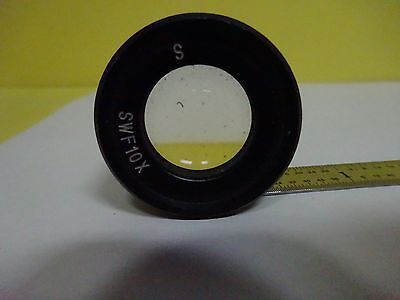 MICROSCOPE PART EYEPIECE OCULAR MITUTOYO JAPAN SWF10X OPTICS BIN#X8-04