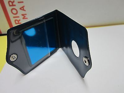 OPTICAL FILTER BALZERS BLUE 408/10 LASER OPTICS AS IS BIN#G7-16