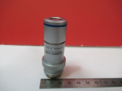 INDUSTRIAL LWD BAUSCH LOMB OBJECTIVE 2.25X MICROSCOPE PART AS PICTURED F8-C-12